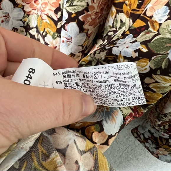 Zara Flowered Mini Dress - Picture 5 of 5